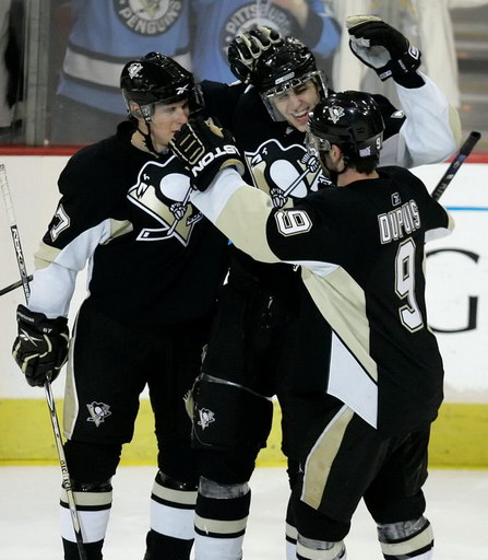 Sidney Crosby, Evgeni Malkin, Pascal Dupuis