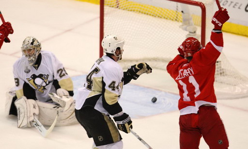 Marc-Andre Fleury, Brooks Orpik, Daniel Cleary