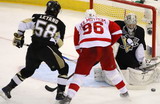 Marc-Andre Fleury, Tomas Holmstrom, Kristopher