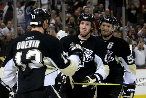 Bill Guerin, Brooks Orpik, Sergei Gonchar