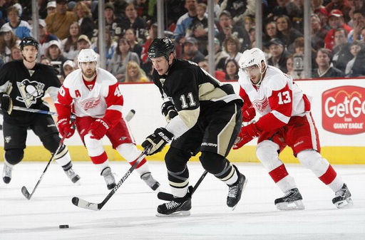 Jordan Staal, Henrik Zetterberg, Pavel Datsyuk