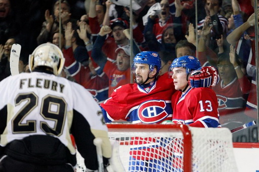 Marc-Andre Fleury, Tomáš Plekanec, Mike Cammalleri