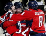 Mike Knuble, Mike Green, Nicklas Backstrom, Alexander Ovechkin