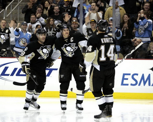 Sidney Crosby, Chris Kunitz, Pascal Dupuis