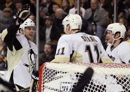 Tyler Kennedy, Jordan Staal, Matt Cooke