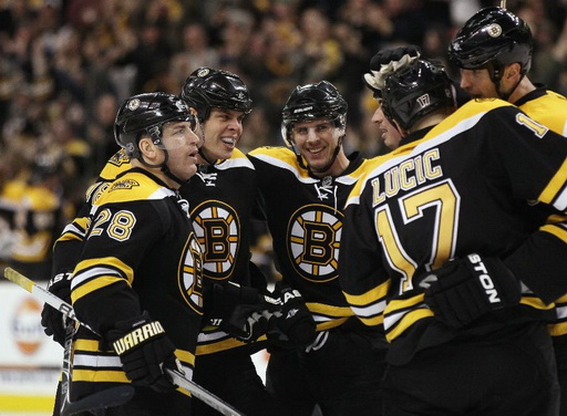 Mark Recchi, Milan Lucic, Zdeno Chára