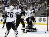 Martin St. Louis, Zbyněk Michálek, Steven Stamkos, Brent Johnson