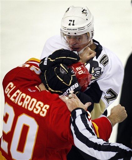 Curtis Glencross, Evgeni Malkin