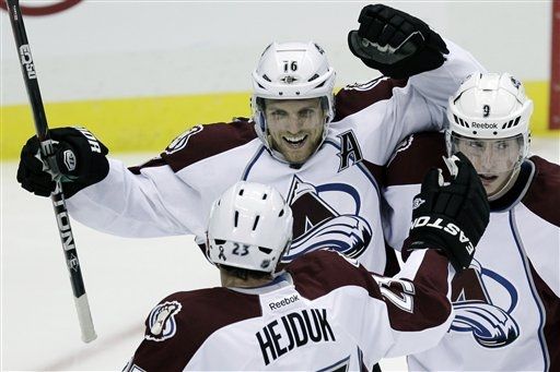 Milan Hejduk, Jay McClement, Matt Duchene