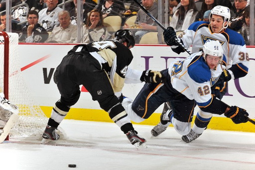 Brooks Orpik, David Backes, Matt D'Agostini