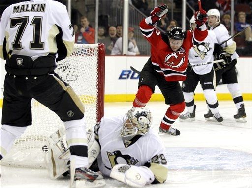 Evgeni Malkin, Brent Johnson, Ilya Kovalchuk, Dainius Zubrus