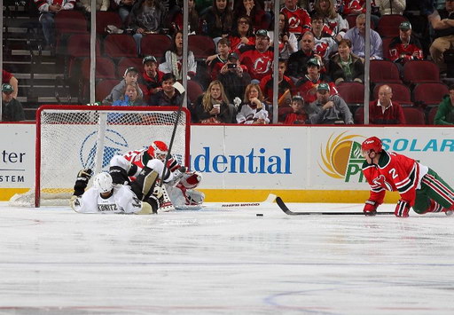 Chris Kunitz, Martin Brodeur, Marek Židlický