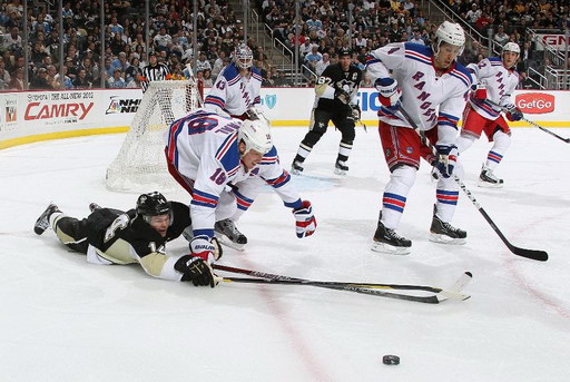 Chris Kunitz, Marc Staal, Michael Del Zotto