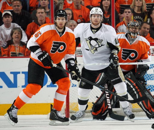 Braydon Coburn, James Neal, Ilya Bryzgalov