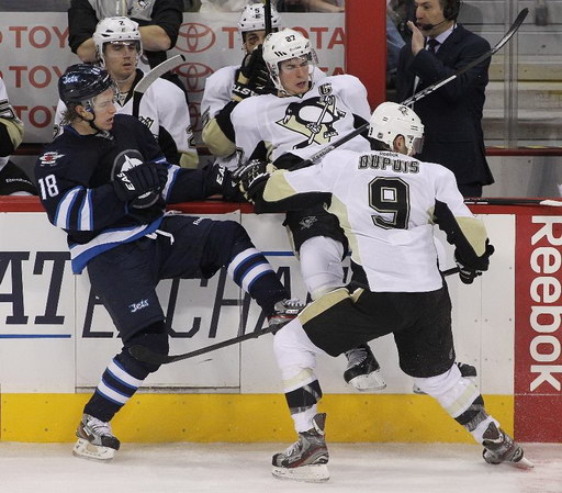 Bryan Little, Sidney Crosby, Pascal Dupuis