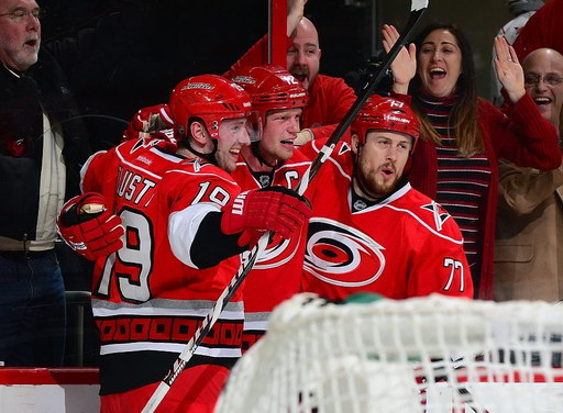 Jiří Tlustý, Eric Staal, Joe Corvo