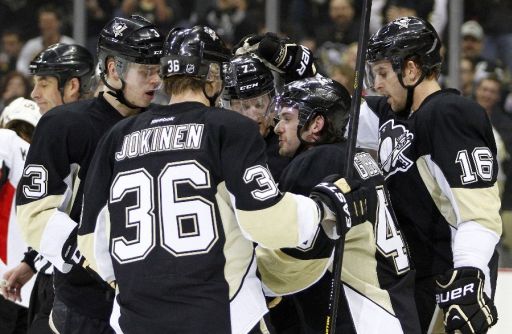 Olli Maatta, Olli Jokinen, Brian Gibbons, Brandon Sutter