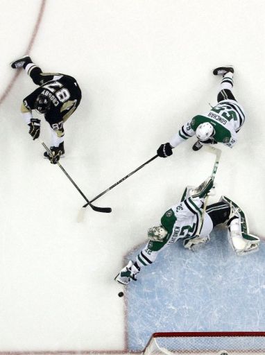 Sidney Crosby, Kari Lehtonen, Sergei Gonchar